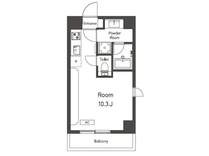 BELLEVIAGE OMURAI(ワンルーム/6階)の間取り写真