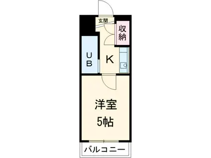 クリスタル三軒茶屋PART1(1K/1階)の間取り写真