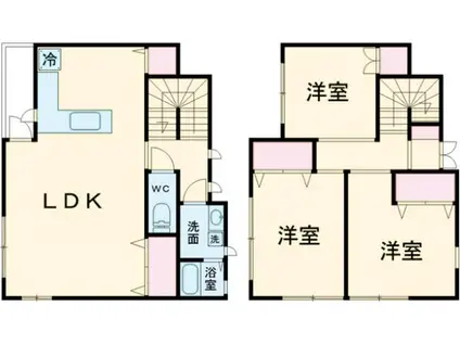 セルレアパレスＣ(3LDK)の間取り写真