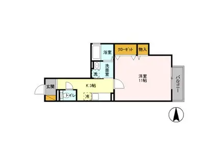 コトータカイチ(1K/1階)の間取り写真