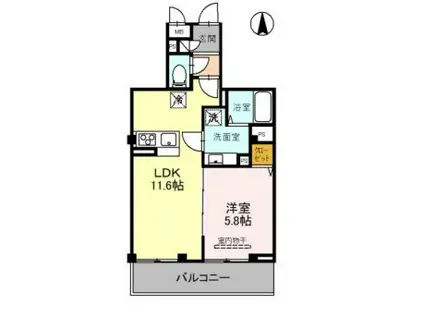 AMBIENT ONE(1LDK/3階)の間取り写真