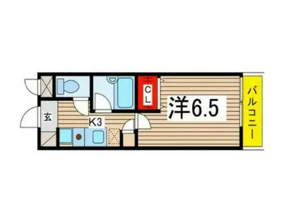 マドンナ西千葉(1K/2階)の間取り写真