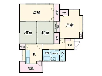 東武鉄道野田線 南桜井駅(埼玉) 徒歩10分 1階建 築60年(3DK)の間取り写真