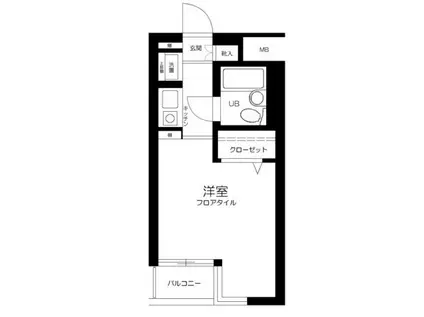 トップ成増第2(ワンルーム/2階)の間取り写真