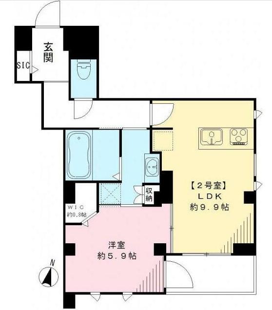 アルバグランデ(1LDK/2階)の間取り写真