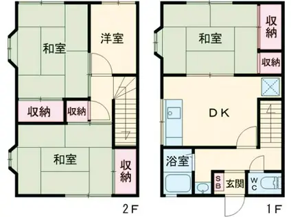 グリーンヴィラ(4DK)の間取り写真