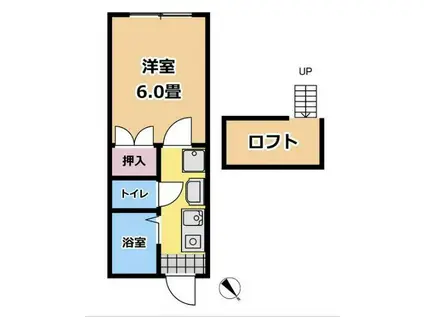 アッシュウェイ秋(ワンルーム/1階)の間取り写真