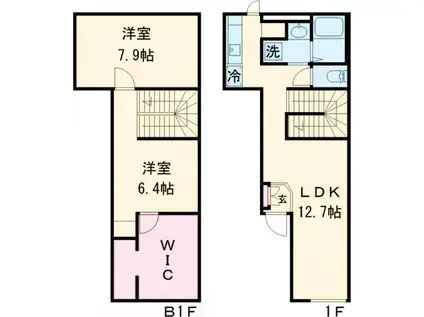 SPコート目白(2LDK/-1階)の間取り写真