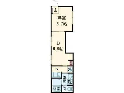SPコート目白(1LDK/2階)の間取り写真