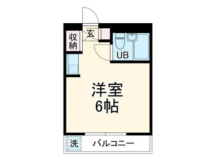 リファレンス戸塚Ⅱ(ワンルーム/1階)の間取り写真