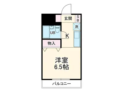 ヴィラ アヴィリティ(ワンルーム/3階)の間取り写真