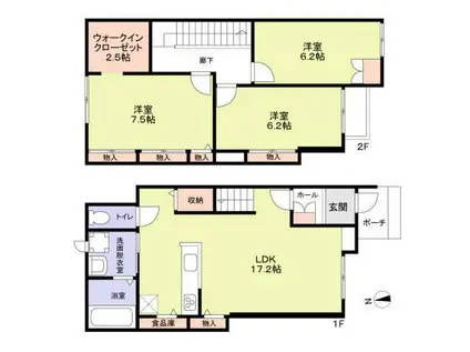 カメリア(3LDK)の間取り写真