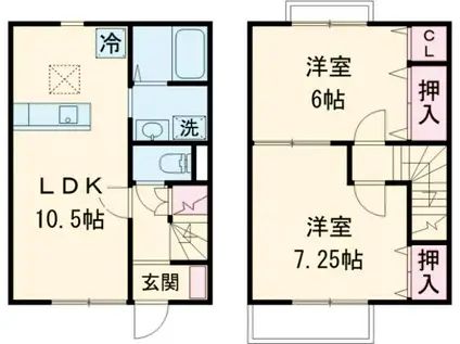 Ｒｅｖｏｉｒ　Ｂ(2LDK)の間取り写真