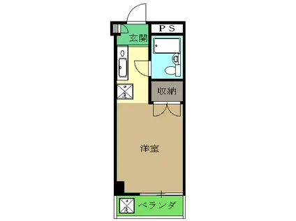 中野田口ビル(ワンルーム/4階)の間取り写真