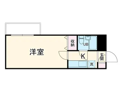 ステラ港南中央(1K/2階)の間取り写真