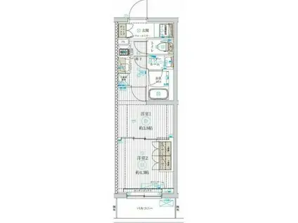 GENOVIA世田谷桜(2K/3階)の間取り写真