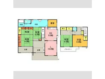 東海道本線 高塚駅 徒歩47分 2階建 築22年(5SLDK)の間取り写真