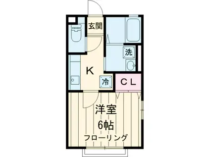 ラ・プティトメゾン天沼(1K/2階)の間取り写真