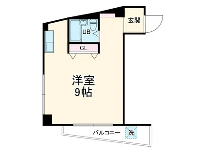 メゾン東横(ワンルーム/1階)の間取り写真