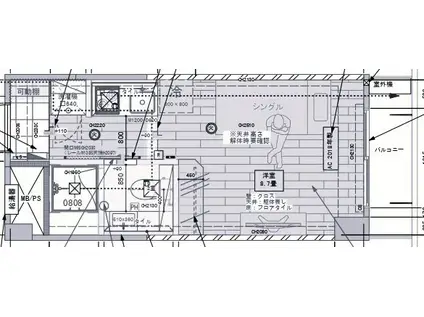 ライオンズマンション関内(ワンルーム/7階)の間取り写真
