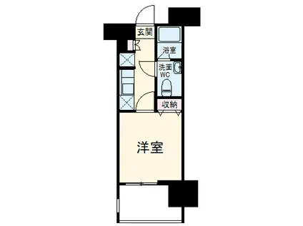 AZEST URAYASU STA(1K/12階)の間取り写真