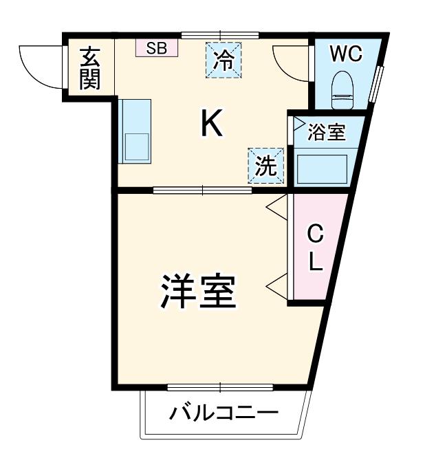 マイナビSTAYミライエ市川駅前(1K/3階)の間取り写真