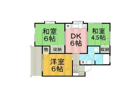 グランメゾン相模原(3DK/1階)の間取り写真