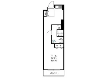 須賀第8ビル(1K/4階)の間取り写真