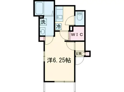 ルミナーレ(1K/3階)の間取り写真