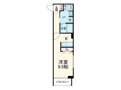 ノース VILLAGE 一宮(ワンルーム/1階)の間取り写真