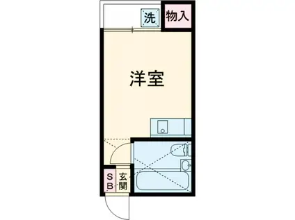 ブルーメ一ツ家33(ワンルーム/1階)の間取り写真