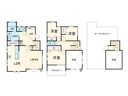 横浜線 橋本駅(神奈川) 徒歩13分 2階建 築1年(3LDK)の間取り写真