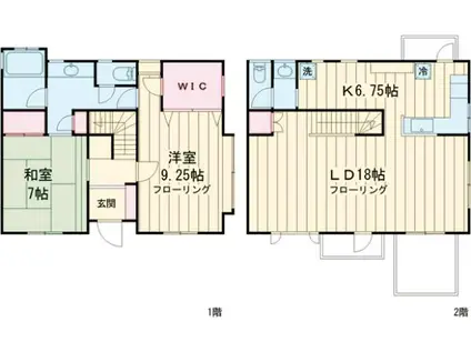 祖師谷テラス(2SLDK)の間取り写真