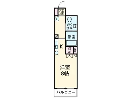 パークアクシス名駅南(ワンルーム/8階)の間取り写真