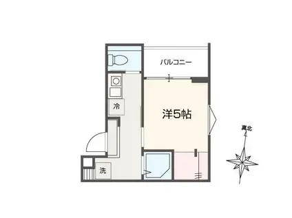 MELLAS京成小岩Ⅱ(1K/3階)の間取り写真