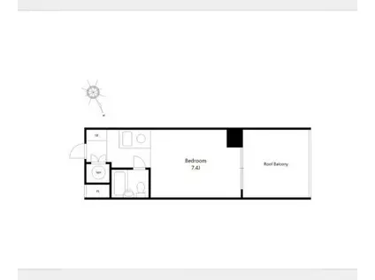 GSハイム山下町(ワンルーム/3階)の間取り写真