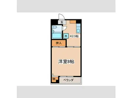 コーポナカネ(3K/3階)の間取り写真