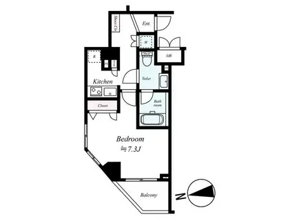 AXAS TOBU-NERIMA(1K/4階)の間取り写真
