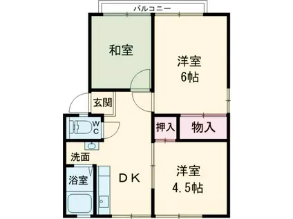 松永ハイツ(3DK/2階)の間取り写真