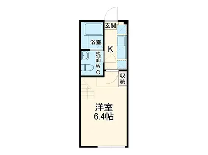 リコリス座間(1K/1階)の間取り写真