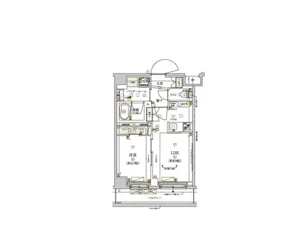 メインステージ東武練馬(1LDK/5階)の間取り写真