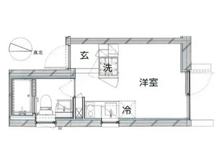 CREAL桜台(ワンルーム/2階)の間取り写真