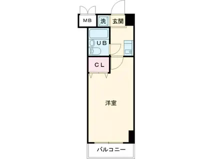 ビエラコート桜台(1K/2階)の間取り写真