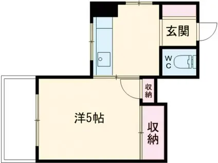 シマムラビル(1K/2階)の間取り写真