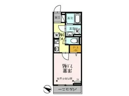 SPAZIO(1K/3階)の間取り写真