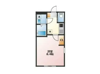 CASA ALTANA(1K/1階)の間取り写真