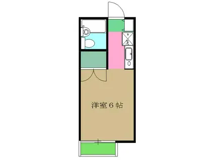 アドバンテージ(ワンルーム/1階)の間取り写真