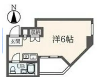 メゾン・ド・ノア聖蹟(ワンルーム/4階)の間取り写真