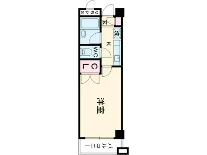 日神パレステージ玉川上水(1K/3階)の間取り写真