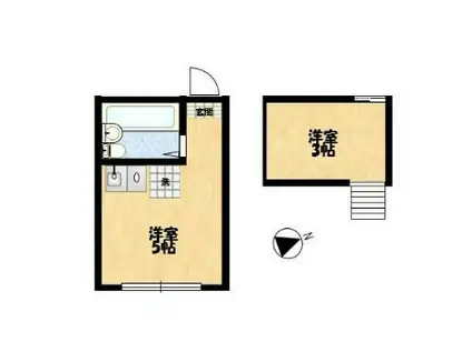 アーバンプレイス和泉2(ワンルーム/2階)の間取り写真